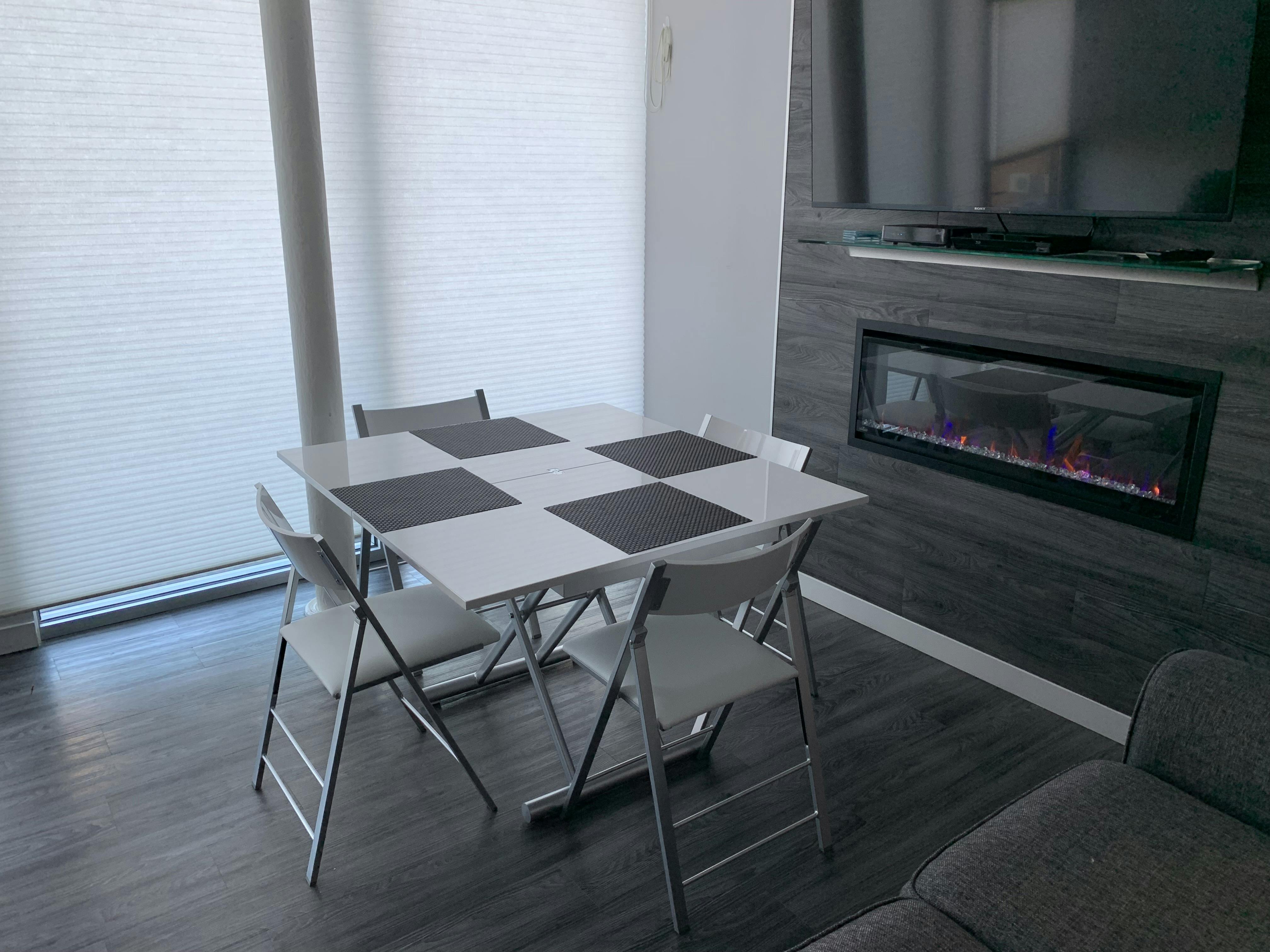 Alzare Square Transforming Coffee Table Expand Furniture Folding