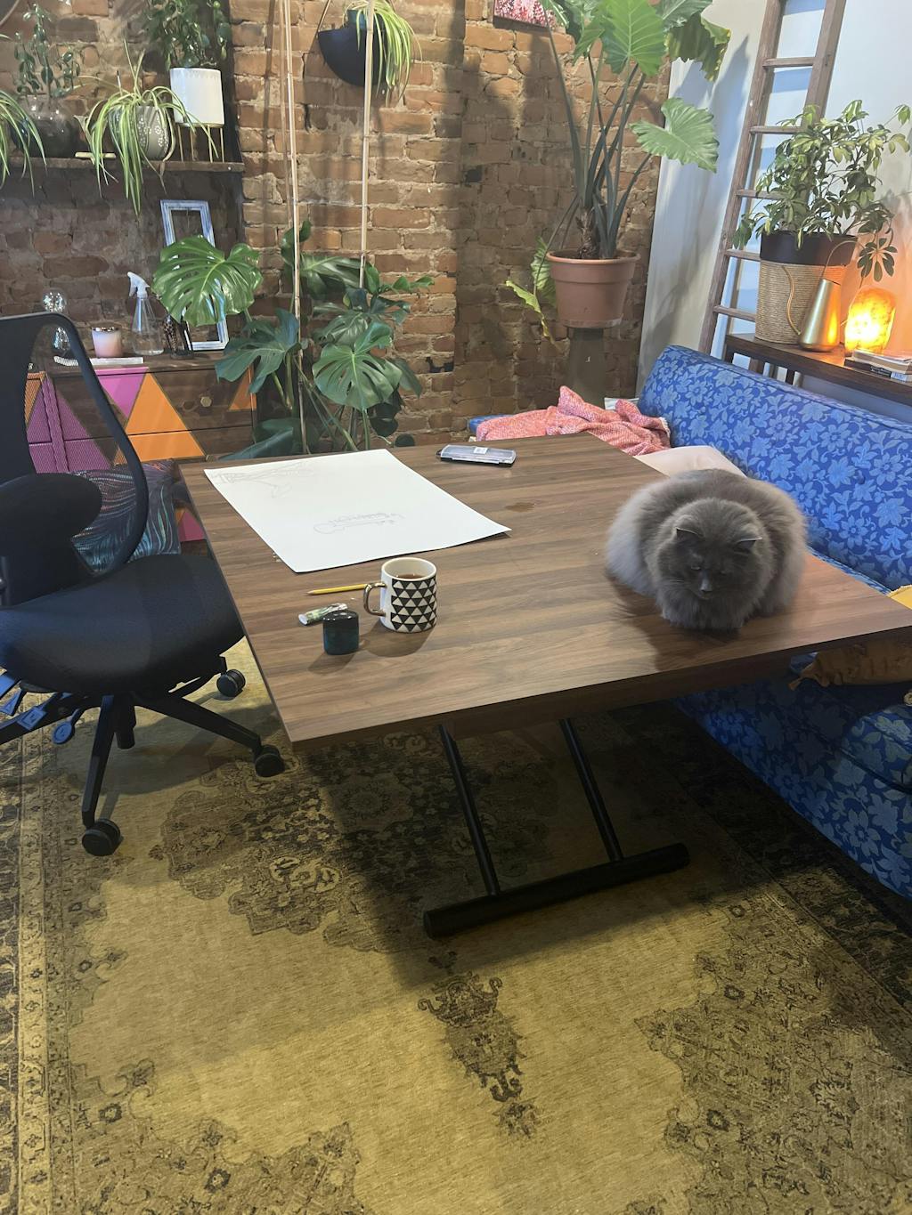 Alzare Square Transforming Coffee Table Expand Furniture Folding