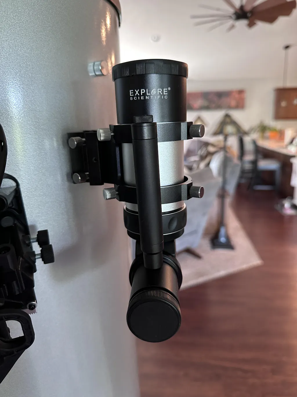 8x50 Illuminated Right Angle Polar Finder Scope with NEW long battery