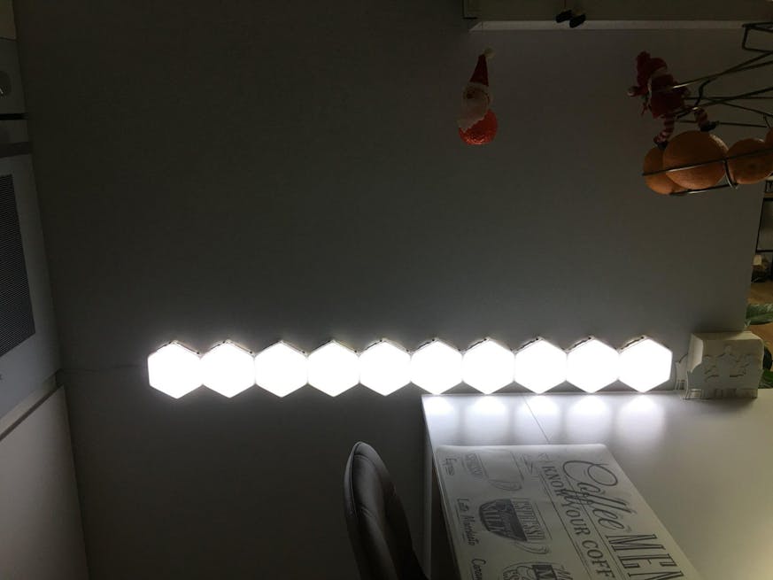 Kit Lumières LED Modulaire, Hexagonale avec 6 Lampes Tactile + Télécommande