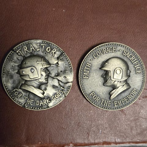 Guardsman’s Fate: Loyalty vs. Heresy Decision Coin
