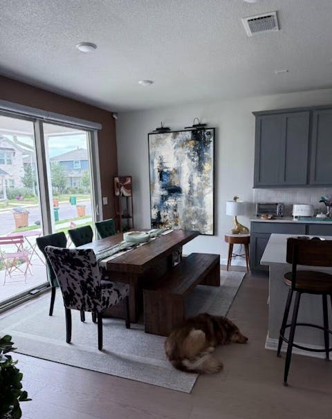 Blue White Large Palette Knife Abstract Painting Modern Canvas Art Yp109