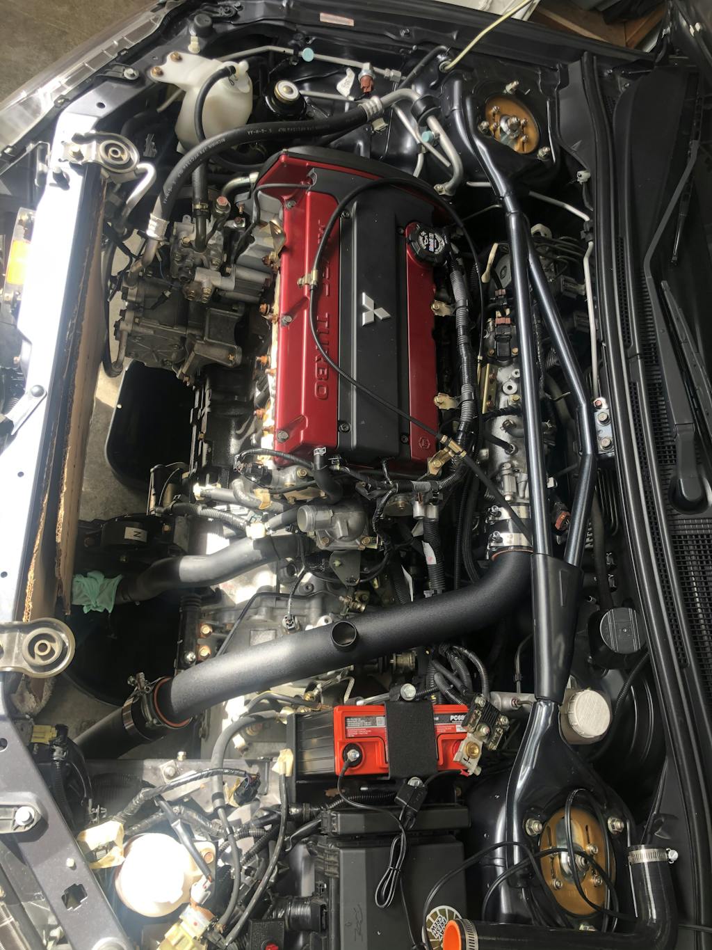 ETS 0306 Mitsubishi Evo 8/9 2.5" Short Route Upper Intercooler Piping Kit