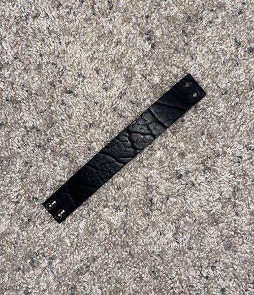 "2 Stud" Bison Leather Bracelet