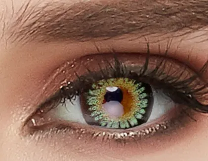 Buy Bambi Princess Mimi Apple Green Colored Contacts | EyeCandys
