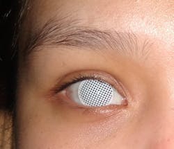 White Mesh Colored Contacts