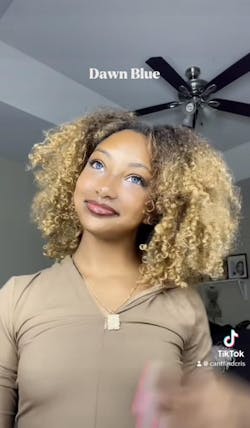 Dawn Blue Colored Contacts