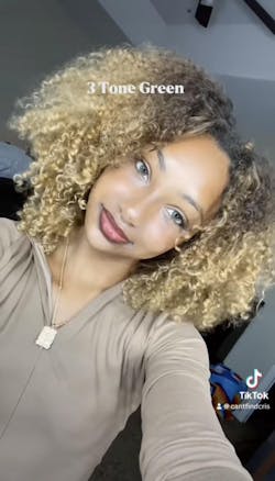 3 Tone Green Colored Contacts