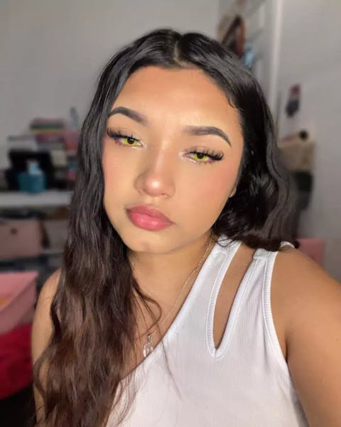 Pure Yellow Colored Contacts