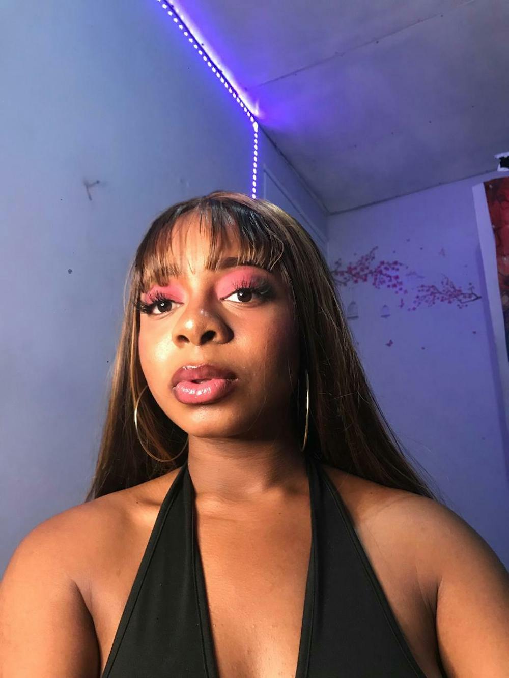 Honey Blonde Highlight Brown Wig Silky Straight Hair Synthetic Lace Front Wig