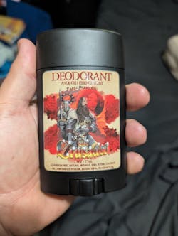 The Crusader - Deodorant - Ancient Citrus Musk, Lavender Soaked Sandalwood, and Eucalyptus Spice