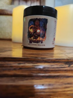 The Wizard - Beard Butter - Cauldron Brewed Bourbon, Toasted Vanilla Oats, Arcane Buttercream, and Orange Zest Sparks