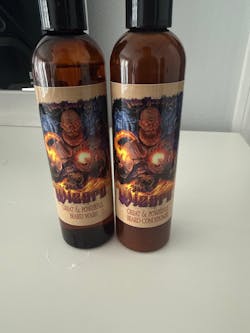 The Wizard - Beard Wash - Cauldron Brewed Bourbon, Toasted Vanilla Oats, Arcane Buttercream, and Orange Zest Sparks