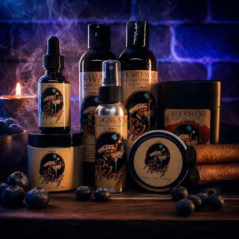 Dr. Wolf - Beard Oil - Fresh Blueberries, Warm Tobacco, and Aged Mahogany