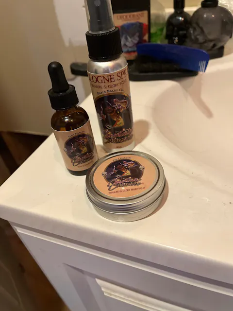 Captain Crimson - Beard Balm - Creamy Coconut, Warm Amber, Sea Salt, and Fresh Vanilla