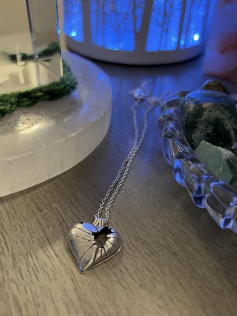 Shatter - Broken Heart Necklace in Sterling Silver