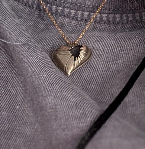 Golden Shatter - Broken Heart Necklace