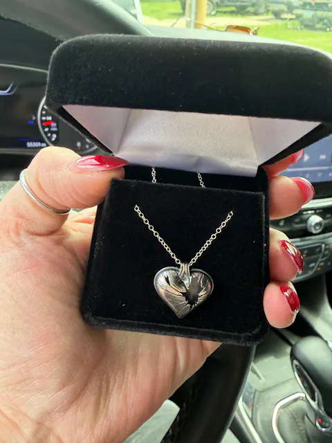Shatter - Broken Heart Necklace in Sterling Silver