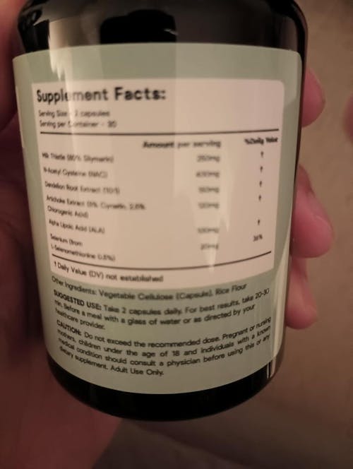 Liver Detox & Repair with Silymarin Milk Thistle, Dandelion Root, NAC & others