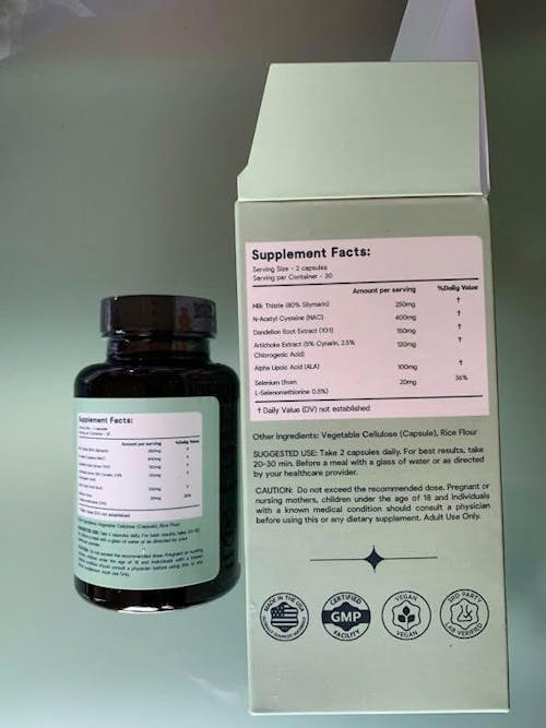 Liver Detox & Repair with Silymarin Milk Thistle, Dandelion Root, NAC & others