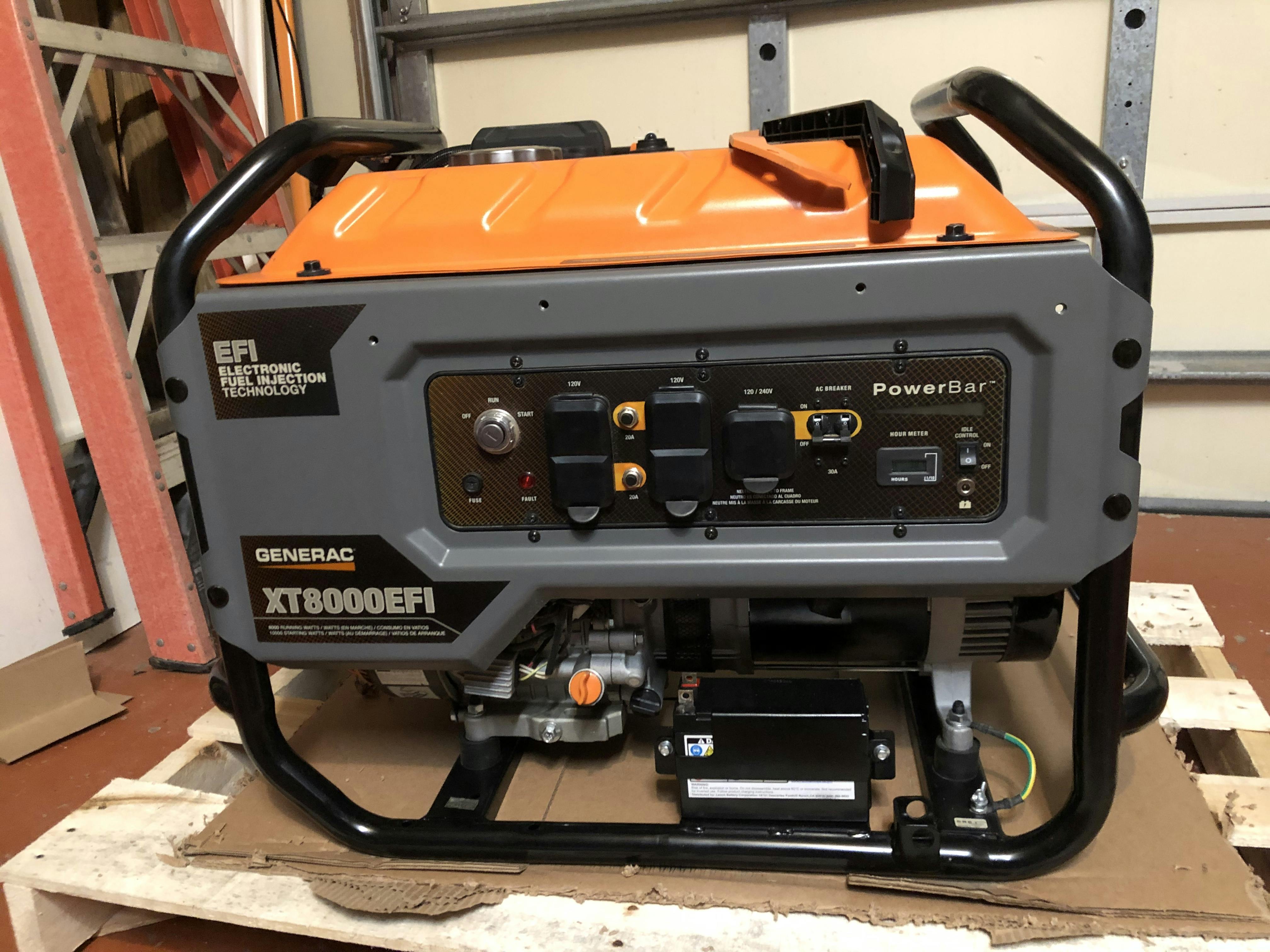 Generac XT8000EFI 8000W Electronic Fuel Injection Generator ...