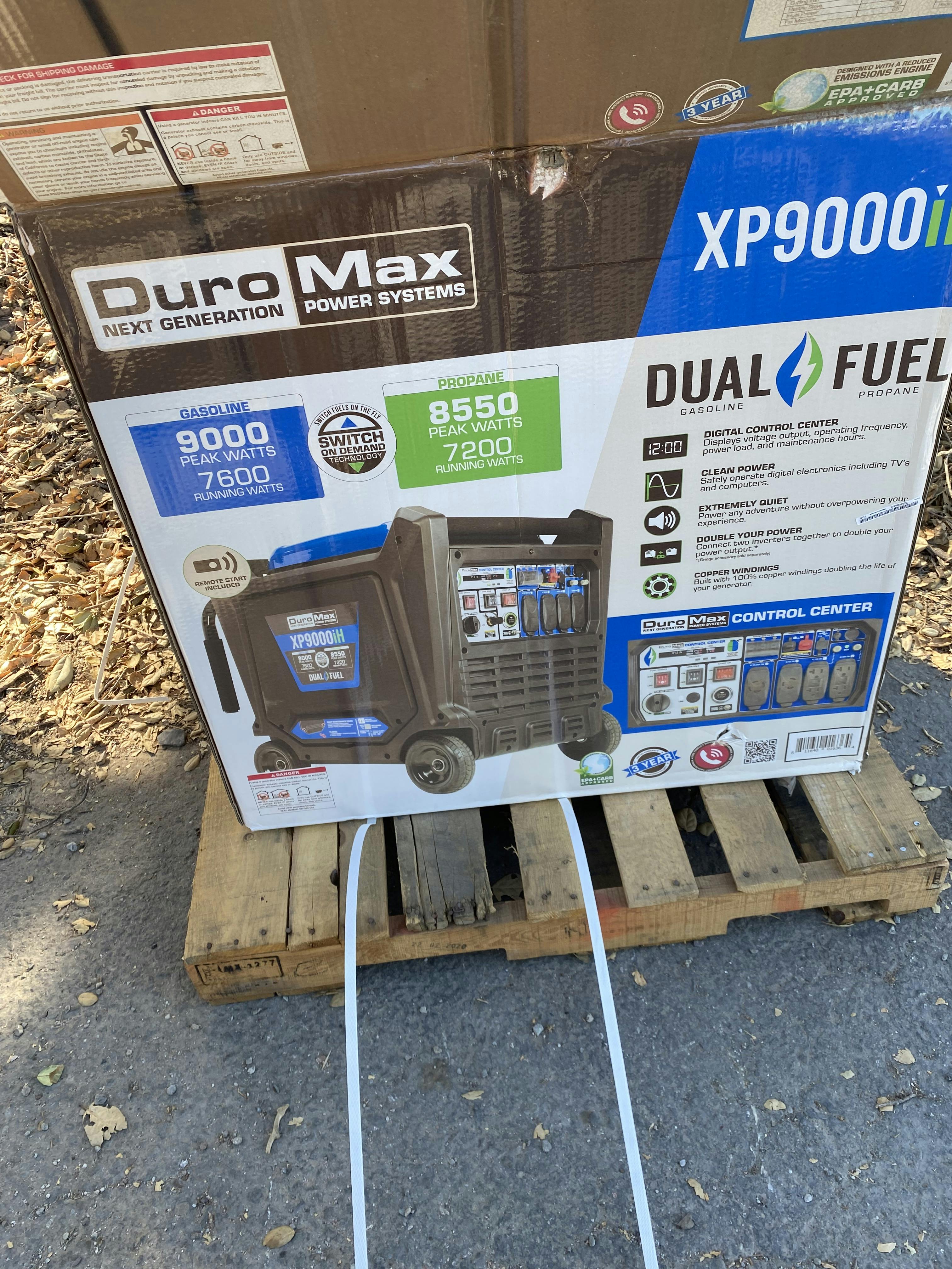 DuroMax XP9000iH 7600W/9000W 459cc Remote Start Dual Fuel Inverter Gen