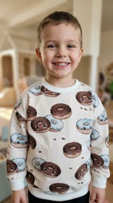 "Donut Love Kombi Streifen Blau Neutral"