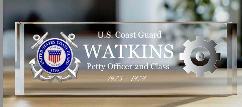 Acrylic Block Personalized Gifts For Veteran Custom All Military Branches Custom Nam Rank Division K1702