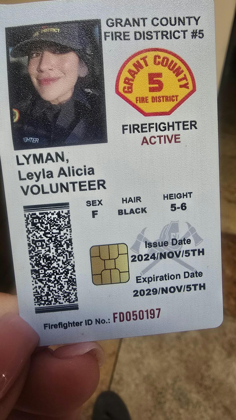 Personalized Firefighter ID Card Custom Gift For Firefighters K1702