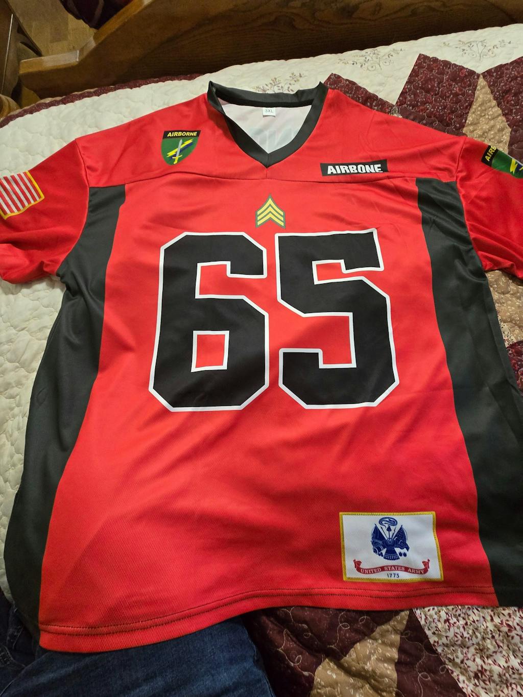 Personalized US Military Football Jersey Custom All Branches Rank Division Name For Military Retirement Veteran Dad Grandpa K1702