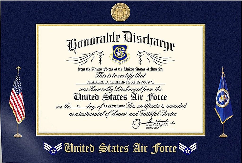 Custom Poster And Canvas Honorable Discharge Plaque. Military Award Available To All Military Branches Veteran Gift K1702