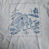 Matthew 28:5-6 Scripture Border – Faith Message– Unisex Tshirt / Hoodie / Sweatshirt