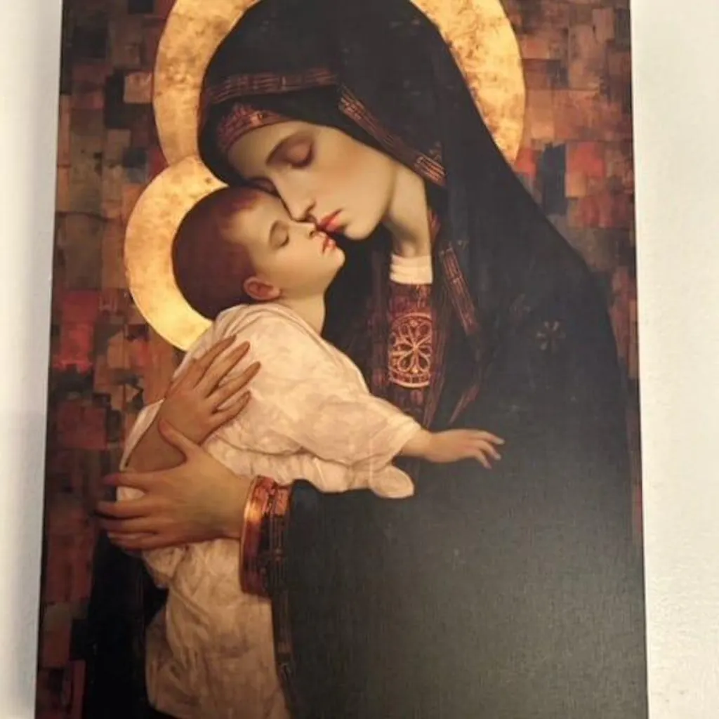 Madonna & Child Sacred Embrace Poster/Canvas