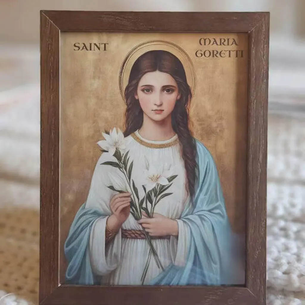 Saint Maria Goretti Inspirational Art Print Poster/Canvas
