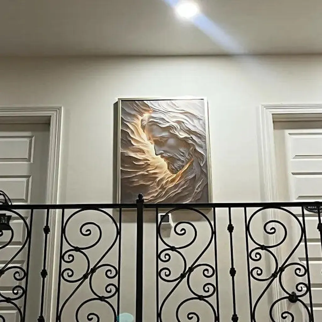 Sacred Face of Jesus Sculpted Poster/Canvas