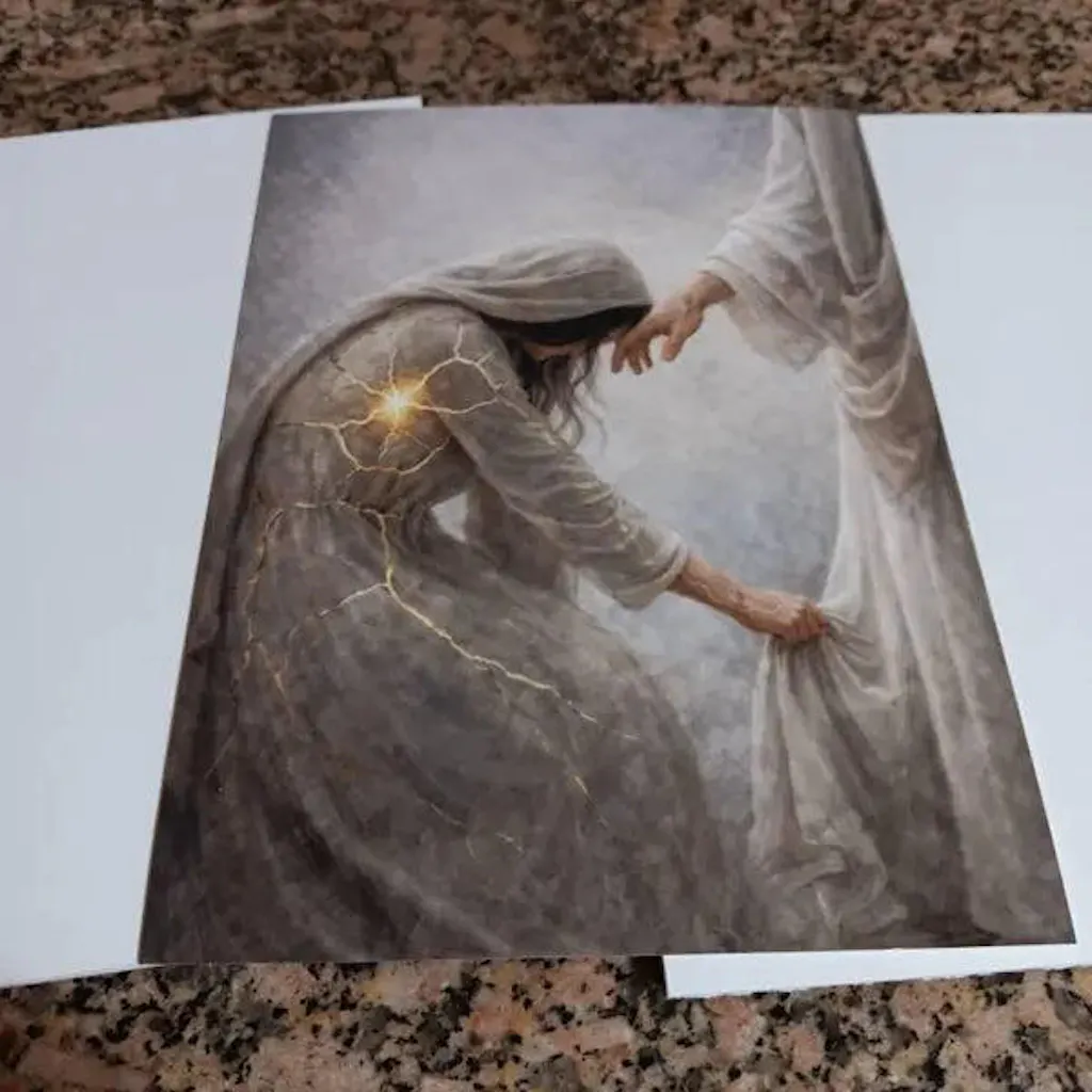Jesus Healing the Broken Soul Christian Poster/Canvas