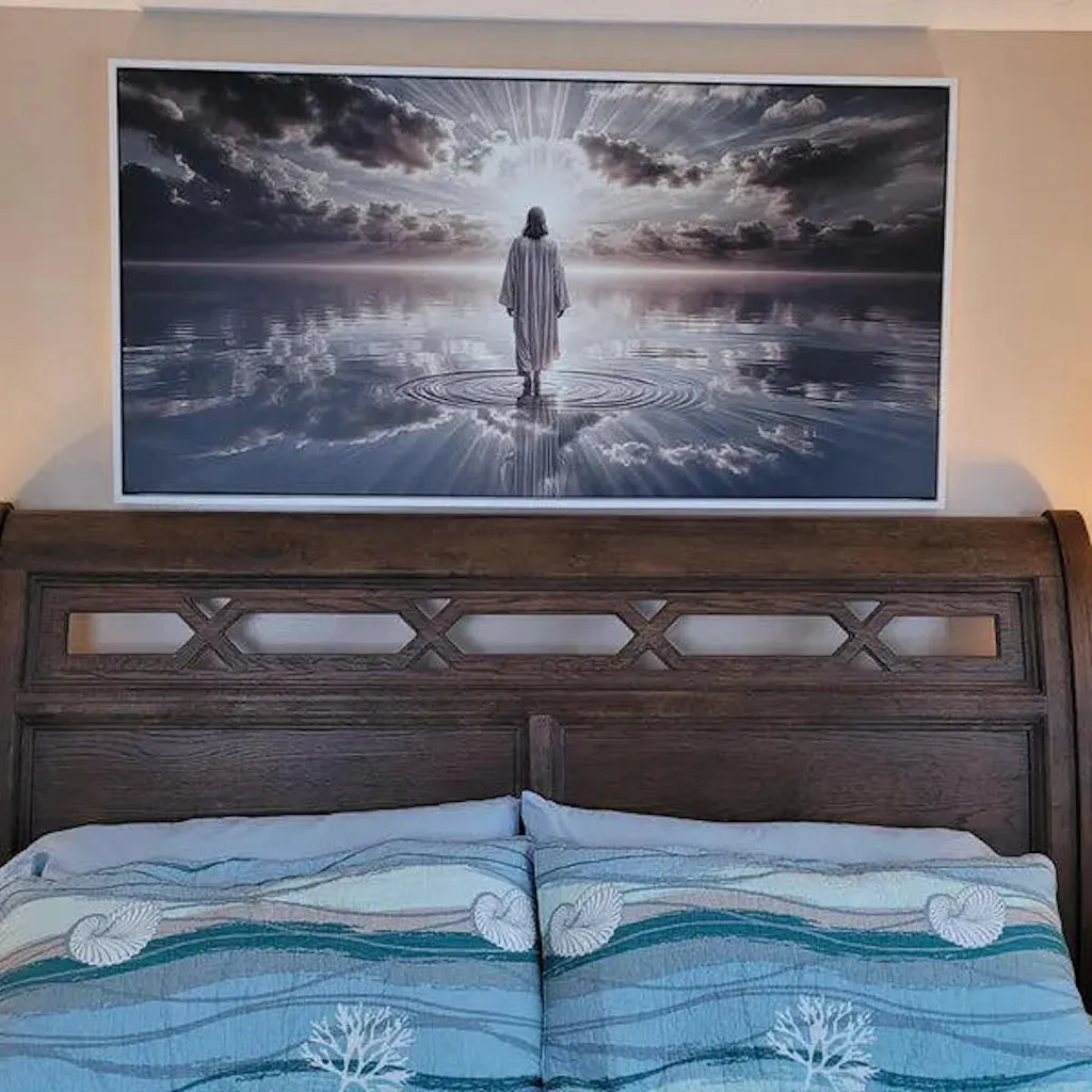 Walking by Faith on Living Waters Poster/Canvas