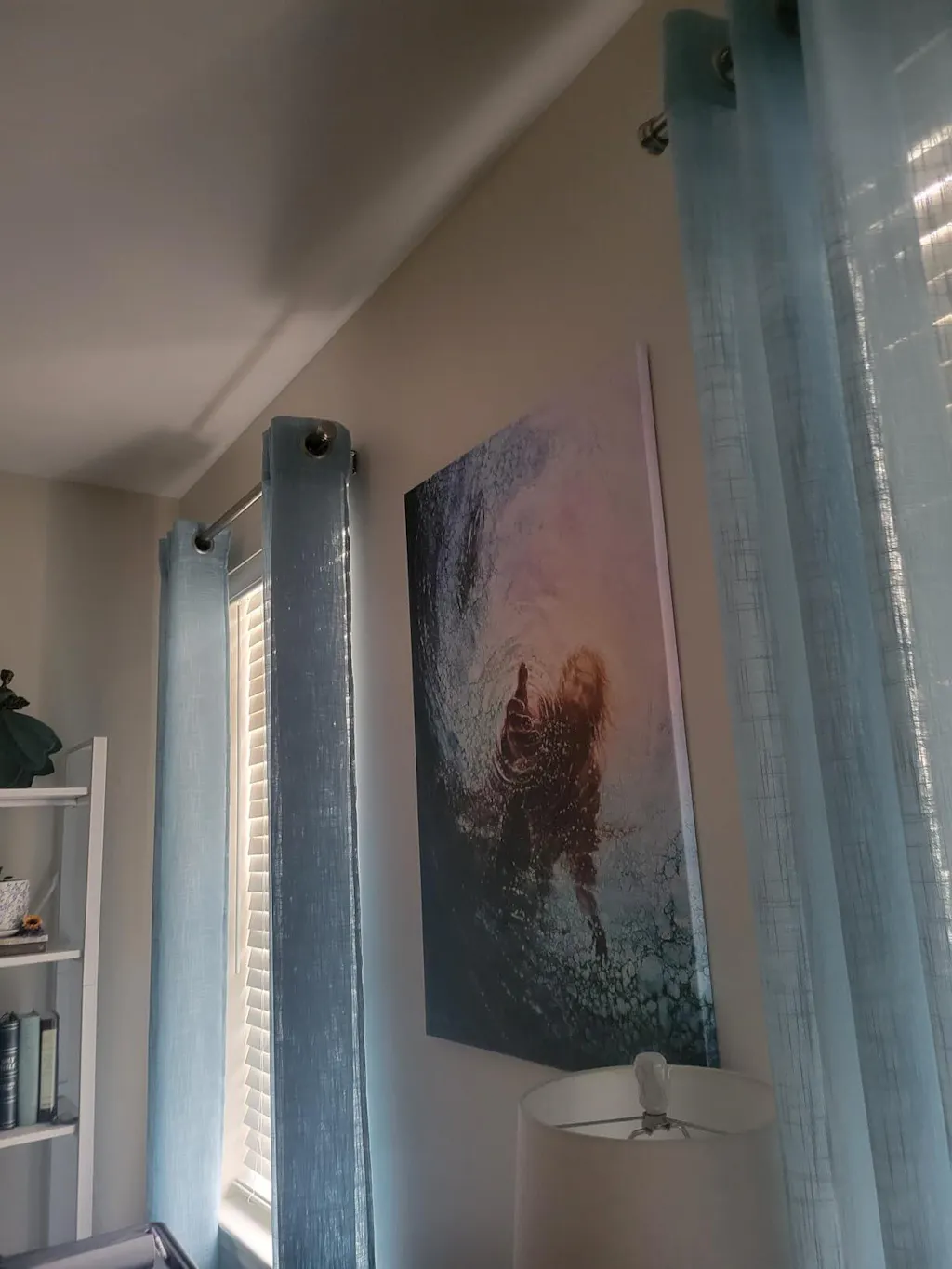 Jesus Saving Peter from the Water - Faith and Rescue Poster/Canvas