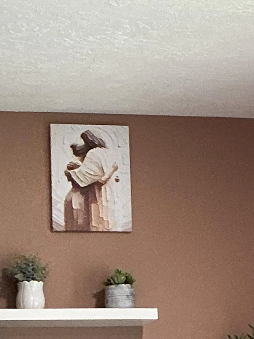 Christ’s Embrace of Peace and Healing Poster/Canvas