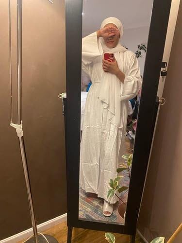 Aya Linen Abaya - Moss