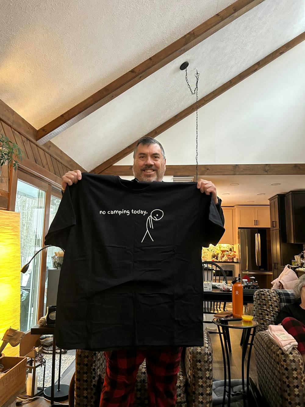 Funny Camping T-shirt, No Camping Today Tees Gift For Camping Lovers