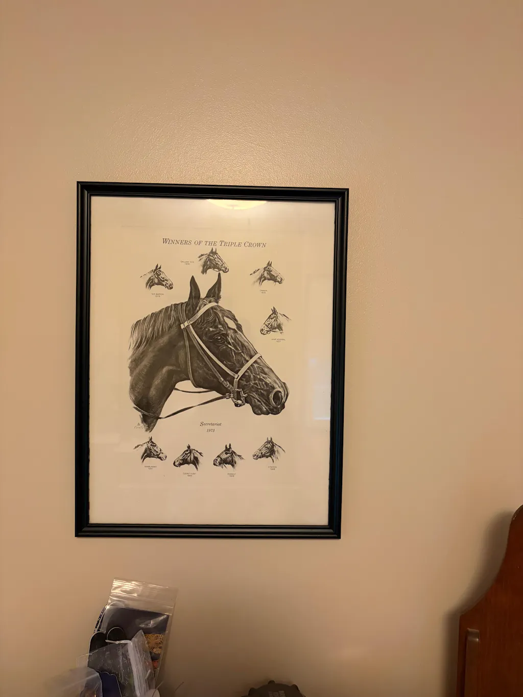 Secretariat Horse Canvas Painting, The Only Time You Should Ever Look Back Wall Art Decor, Poster Gift For Horse Racing Lovers, Fan Of Kentucky Derby
