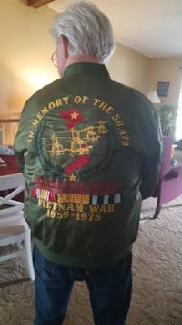 I Am A Vietnam Veteran I Love Freedom I Wore Dogtags I Have A DD-214 over print jacket
