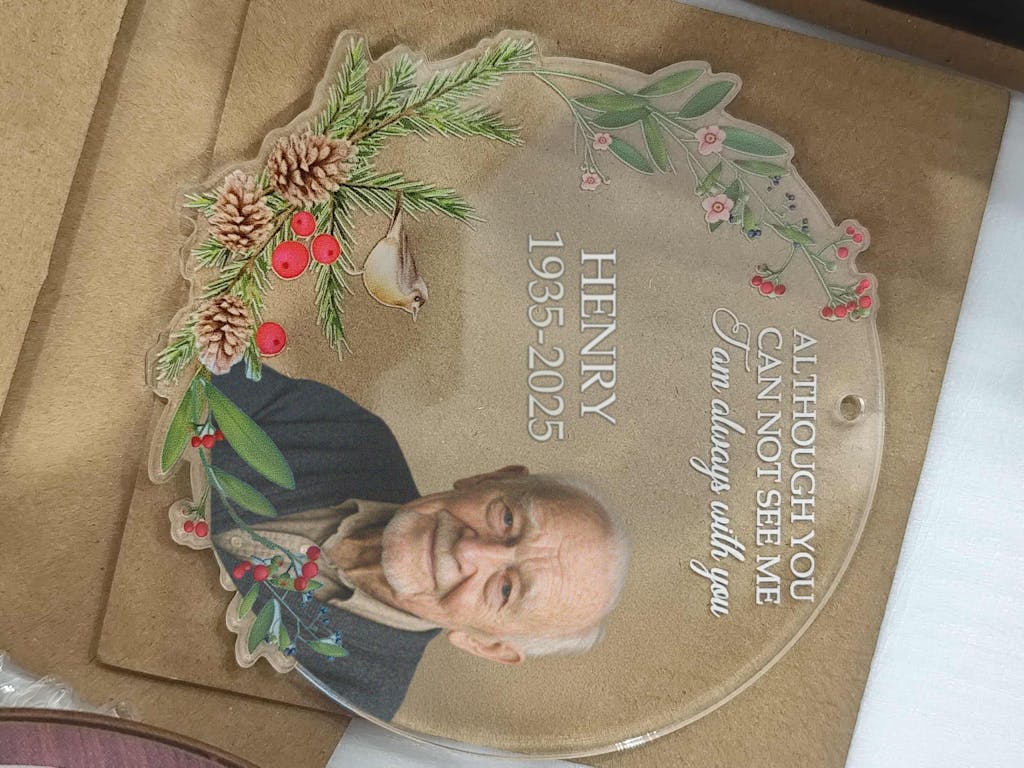 I Am Always With You – Personalized Memorial Photo Acrylic Ornament