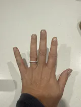 4-Prong Moissanite Half Eternity Wedding Band-1.8 mm
