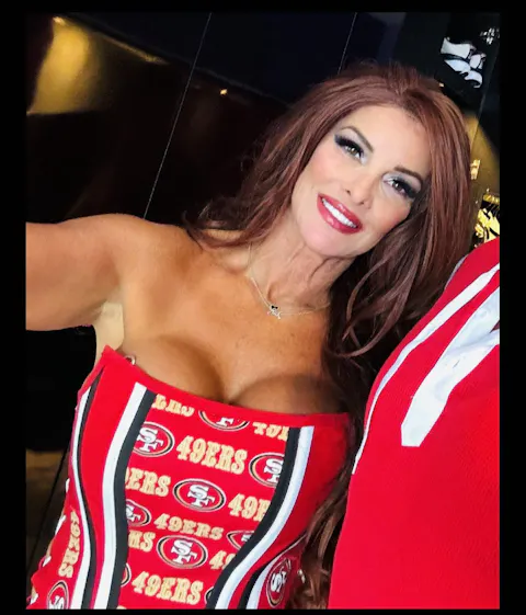 San Francisco 49-ers Football Team Corset Bustier Top