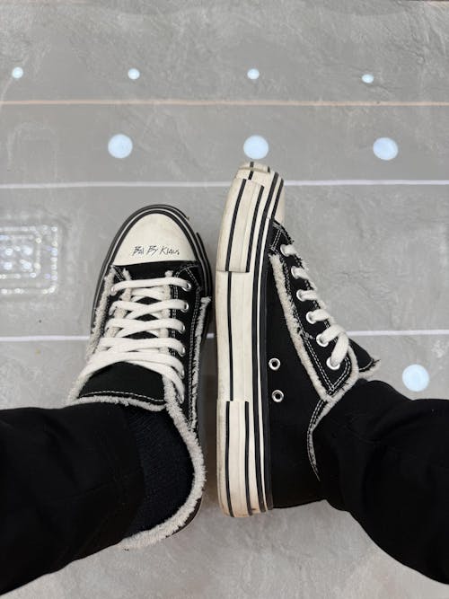 Fashion Canvas Upper Color Block Sneakers