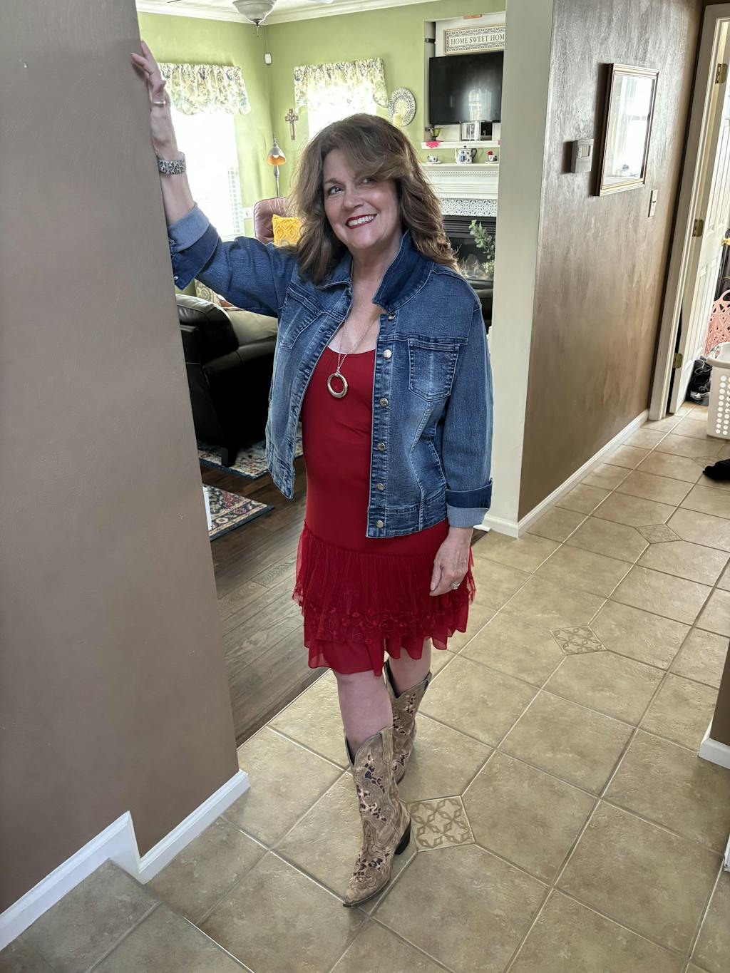 Lovely Layers Red Dress Extender