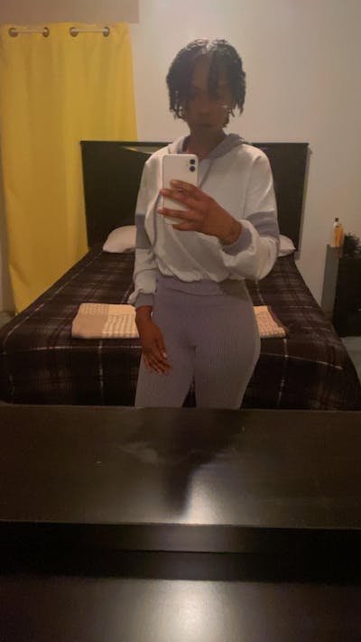 Color Block Hoodie & Flare Pants Set