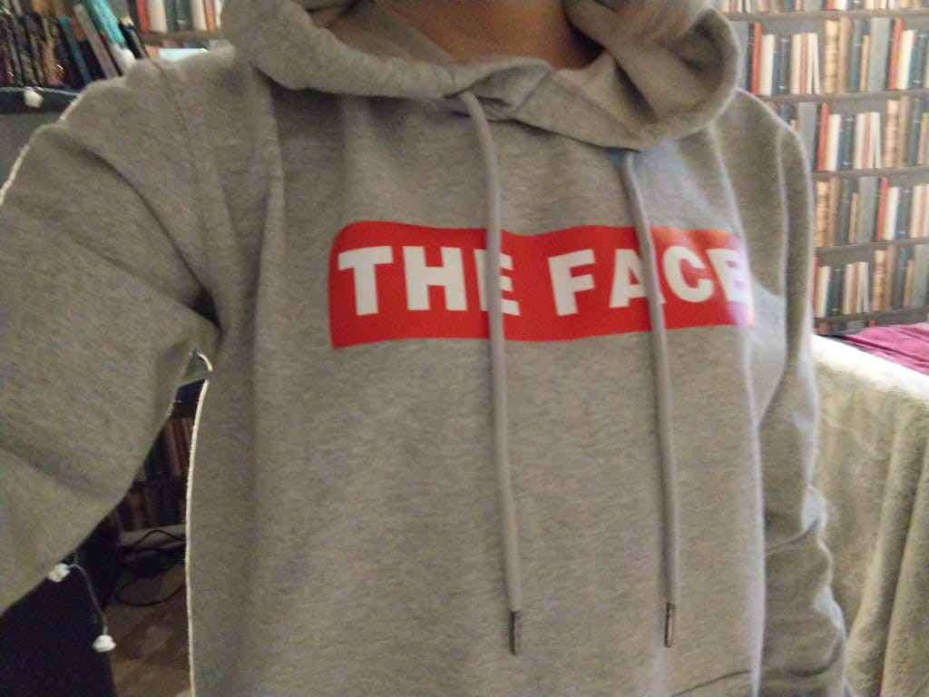 Grey The Face Hoodie Renjun NCT Fashion Chingu